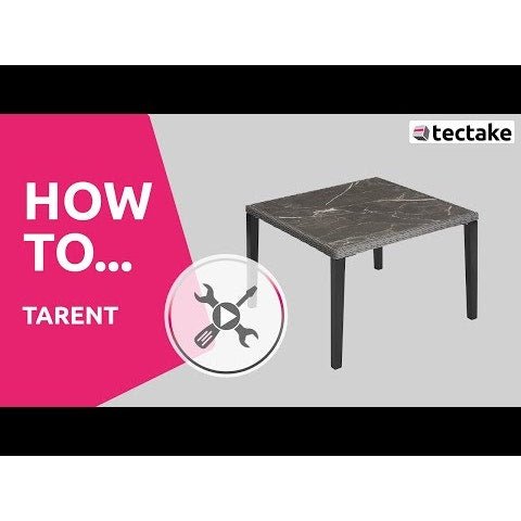 Rattan Tisch Tarent grau