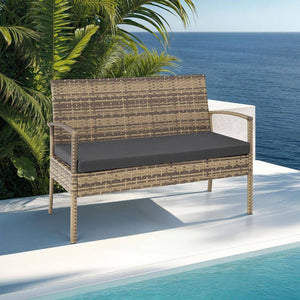 Rattan Sitzgruppe Sparta 3+1 natur