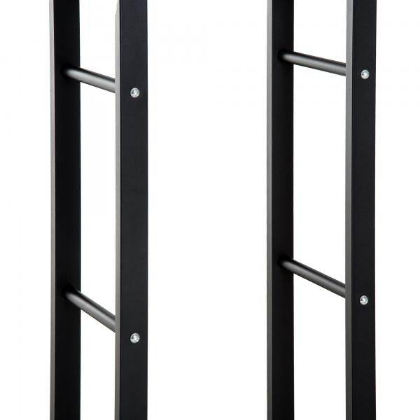 Kaminholzständer Kaminholzregal 100kg Stahl Schwarz