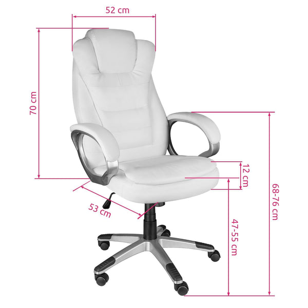 Zulu office chair - white