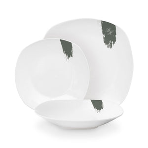 Berlinger Haus 18-teiliges Tellerset  Matte Green Collection
