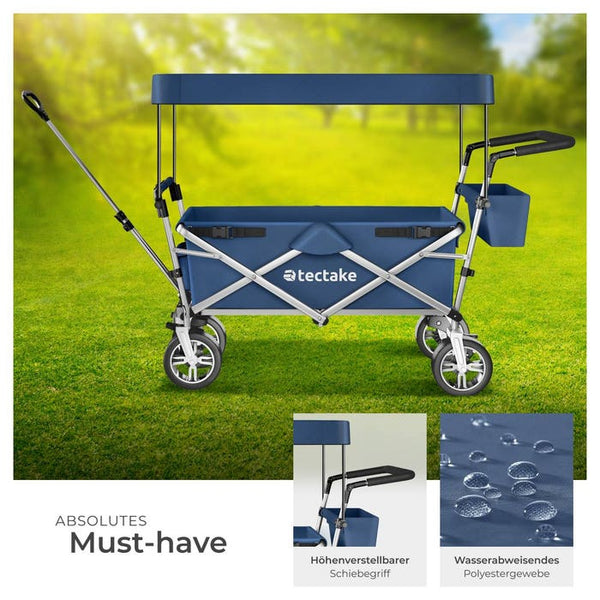 Faltbarer Bollerwagen Nico, blau
