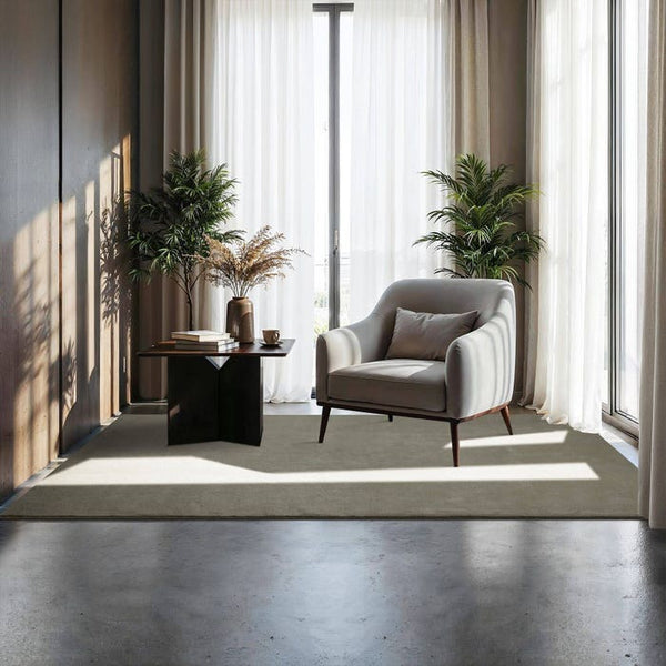 Tapis à poils courts Soft Zone Sable 120 x 170 cm 