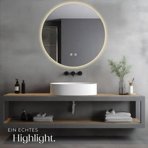 Runder LED Badezimmerspiegel Aurora
