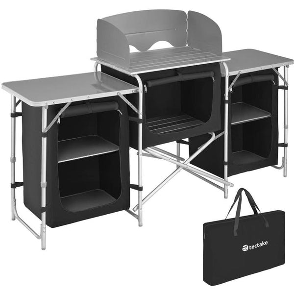 Camping kitchen 172x52x104cm black