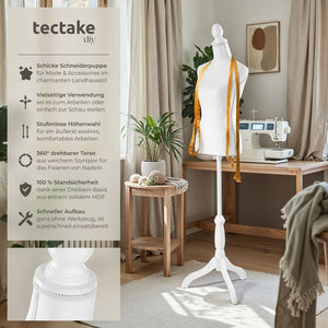 dress form, white