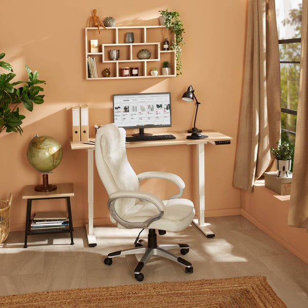 Tischgestell Twain höhenverstellbar 110-168x60x60-125cm weiss