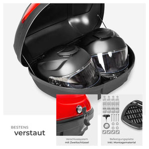 Topcase mit Reflektor, Volumen ca. 48 Liter