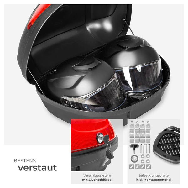 Topcase mit Reflektor, Volumen ca. 48 Liter