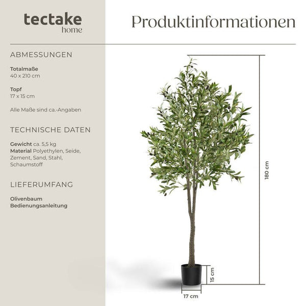 Künstlicher Olivenbaum Oleand 180 cm