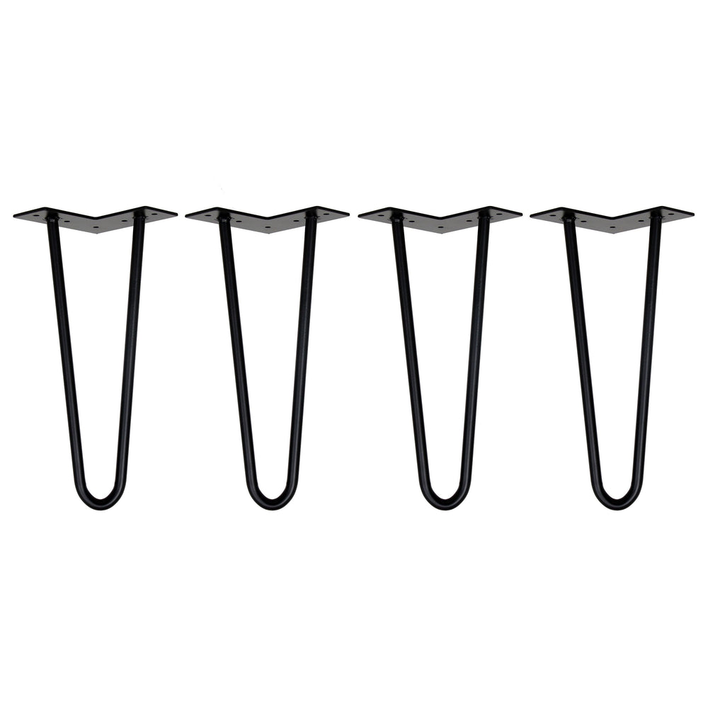 Tischbeine Haarnadel 30 cm schwarz