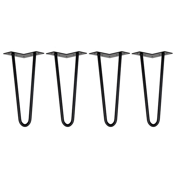 Tischbeine Haarnadel 30 cm schwarz