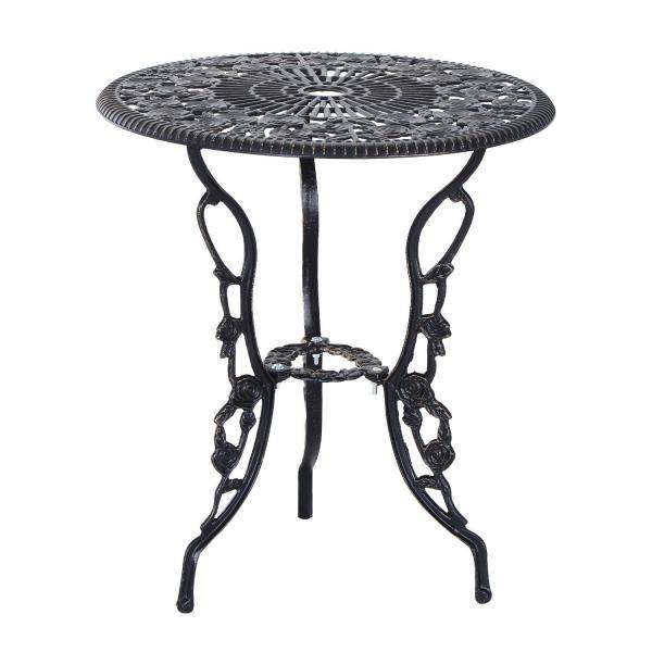 Gartenmöbel 3 tlg. Gartenset Sitzgruppe Tisch Stuhl Metall Bronze