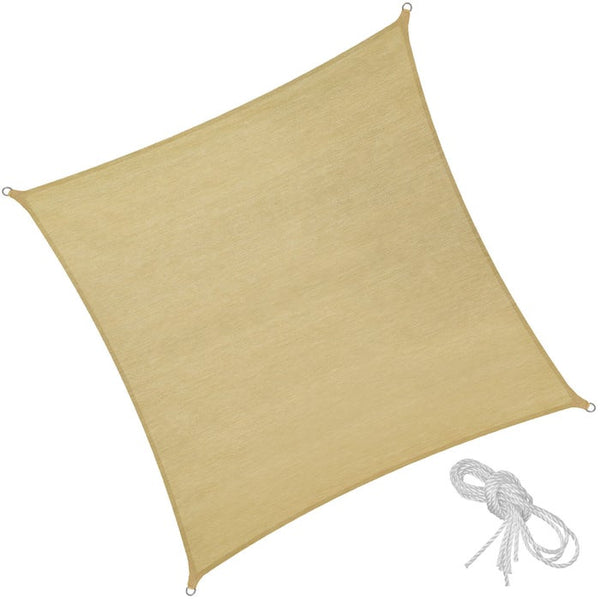 Polyethylen Sonnensegel quadratisch, 500 x 500 cm