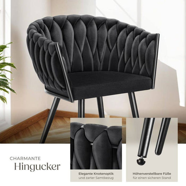 Esszimmerstuhl Astano schwarz 6er Set