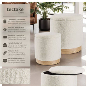 2er Set Sitzhocker Orchide