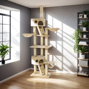 Kratzbaum Hansi beige/weiss