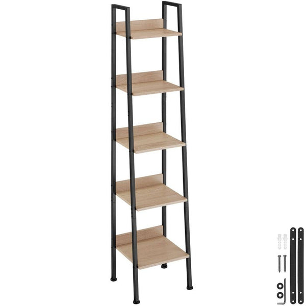 Leiterregal Folkestone Industrial Holz hell, Eiche Sonoma 35,5 x 31,5 x 170,5 cm