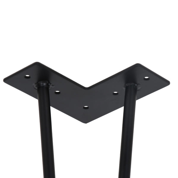 Tischbeine Haarnadel 30 cm schwarz