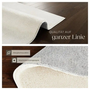 Kurzflorteppich Soft Zone creme 80 x 150 cm