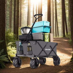 Faltbarer Bollerwagen max. 80kg, grau