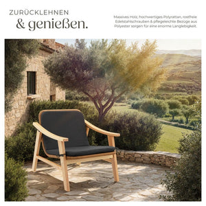 Rattan Stuhl Treviso natur