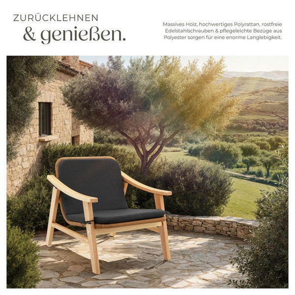 Rattan Stuhl Treviso natur