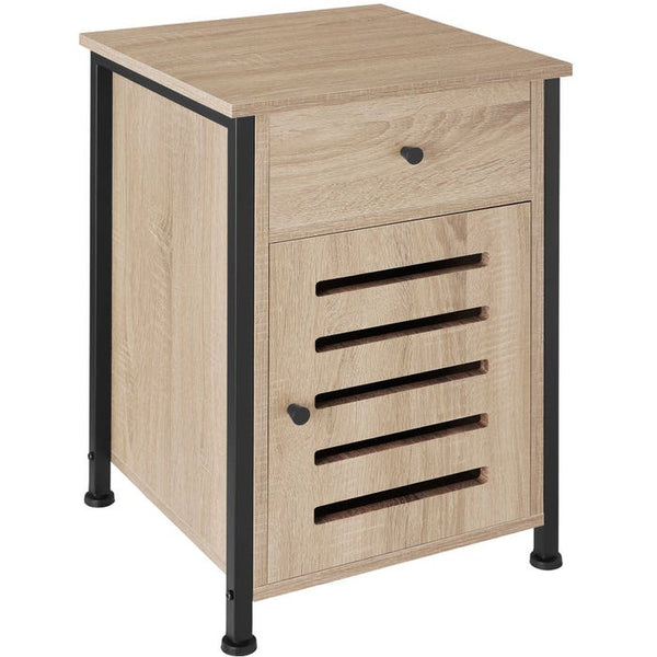 Nachttisch Waterford Industrial Holz hell, Eiche Sonoma