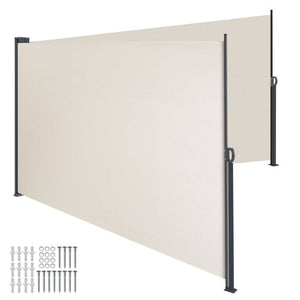 Doppel-Seitenmarkise beige 200 x 600 cm