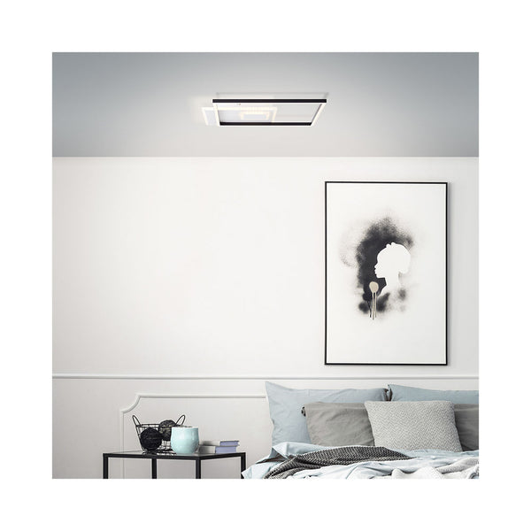 Brilliant Iorgo LED Deckenleuchte 40W schwarz-weiss