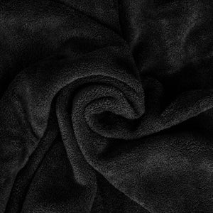 Kuscheldecke mit Ärmeln, schwarz