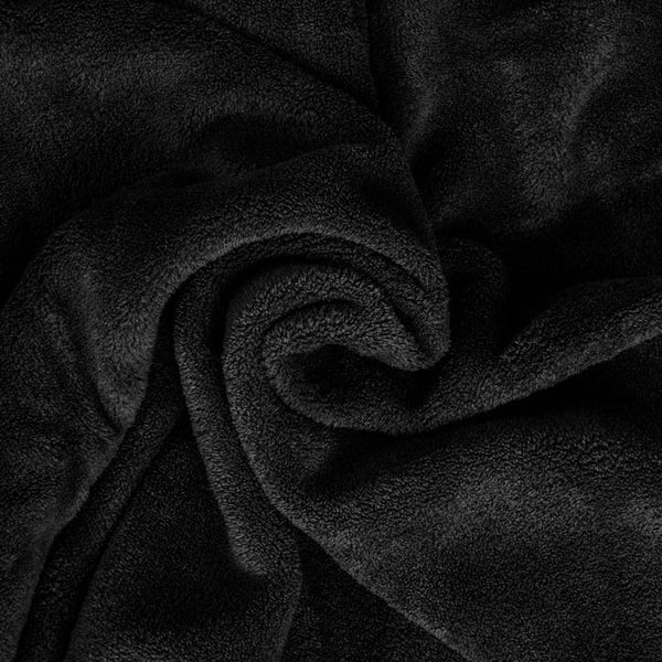 Kuscheldecke mit Ärmeln, schwarz