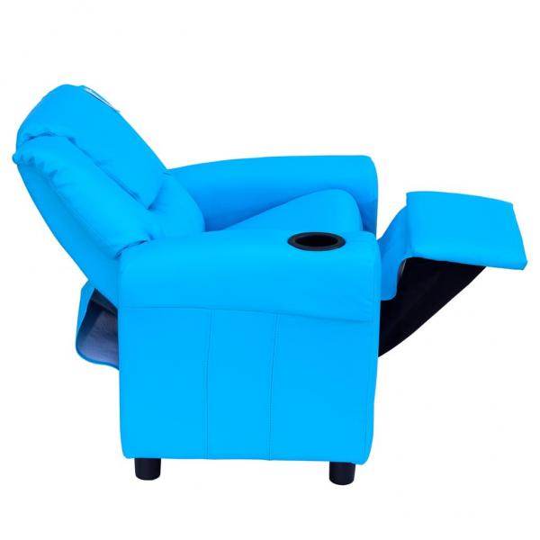 Kindersessel Minisessel Kindersofa für 3-6 Jahre alt Liegefunktion Blau