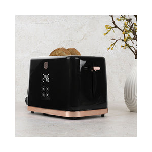 Berlinger Haus Wasserkocher & Toaster mit Digitalanzeige Black Rose Collection