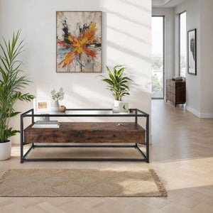 Lowboard Maidenhead 121,5x41,5x50,5cm Industrial dunkelbraun