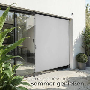 Klemmmarkise Taija hellgrau 120 x 310 cm