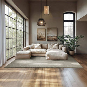 Tapis à poils courts Soft Zone Sable 200 x 290 cm 