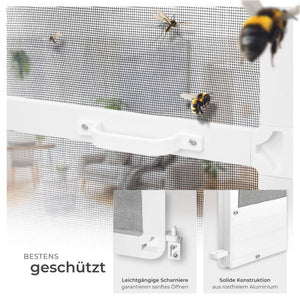 Fliegengitter mit Aluminiumrahmen weiss