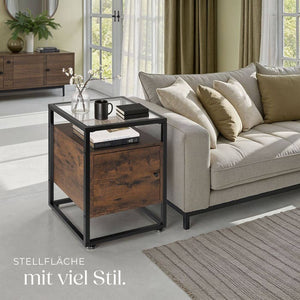 Nachttisch Dudley 40x43x60,5cm Industrial dunkelbraun