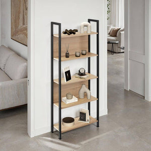 Scaffale Westport 62x24x165,5cm Legno chiaro industriale, rovere Sonoma