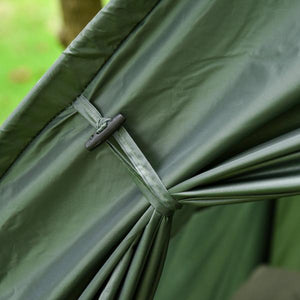 Campingbett Set mit Zelt Schlafsack Matratze 4 in 1 faltbar Dunkelgrün