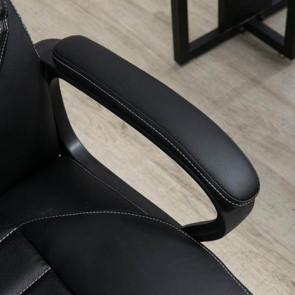 Massagebürostuhl Gamingstuhl 6 Vibrationspunkte schwarz