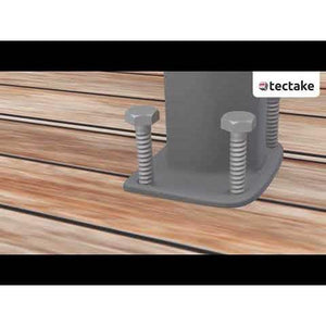 Tendalino laterale in alluminio, grigio, 180x300cm