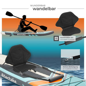 Stand-Up Paddle Board Zenon türkis/orange
