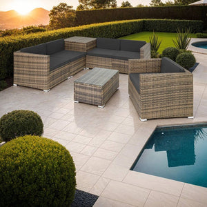 Rattan Lounge Pisa, natur
