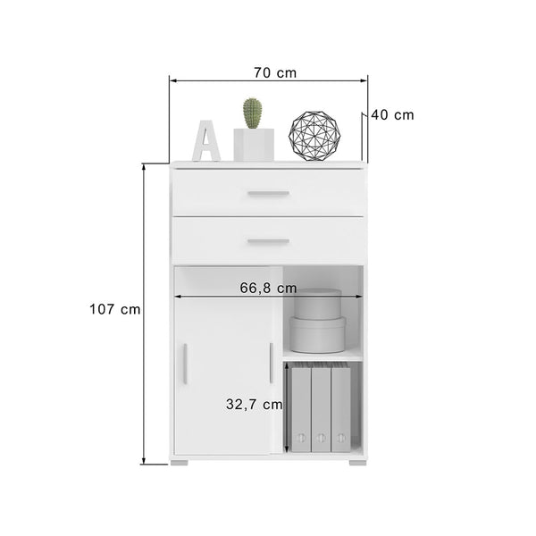 CONTINI Mover Kommode 70x107x40cm