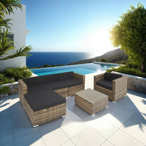 Rattan Lounge Milano natur