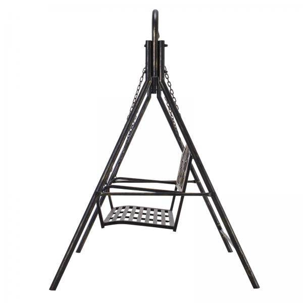 Gartenschaukel für 2 Personen Hollywoodschaukel Schaukelbank Metall Bronze
