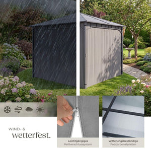 Gartenpavillon Caracas Aluminium wetterfest 3 x 3 m