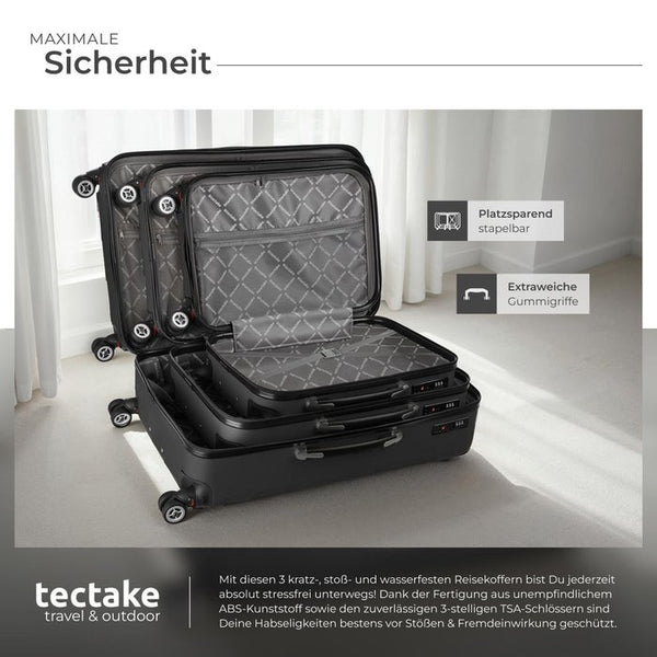 Trolley Set 3-tlg. aus Hartschale, schwarz